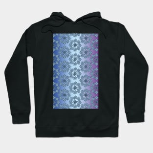 Round of flowers on rippling sky Hoodie